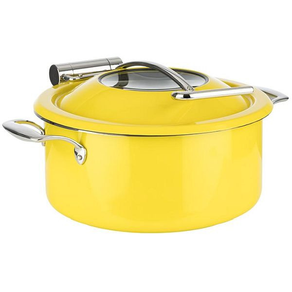 APS Chafing Dish, Ø 30,5 cm, hoogte: 17,5 cm, 18/8 roestvrij staal, geel, 12336