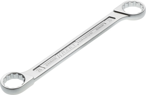 Hazet dubbele ringsleutel, buiten dubbel zeskant tractieprofiel, 24x26mm, 610N-24X26