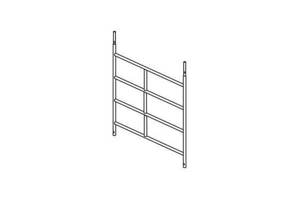 HYMER framedeel met 4 sporten, lengte 1,15 m, breedte 1,50 m, 607323