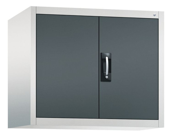 C+P bovenkast Acurado, H790xW930xD500mm, kleur: lichtgrijs / antracietgrijs, verzonken handgreep, 9285-009 S10123