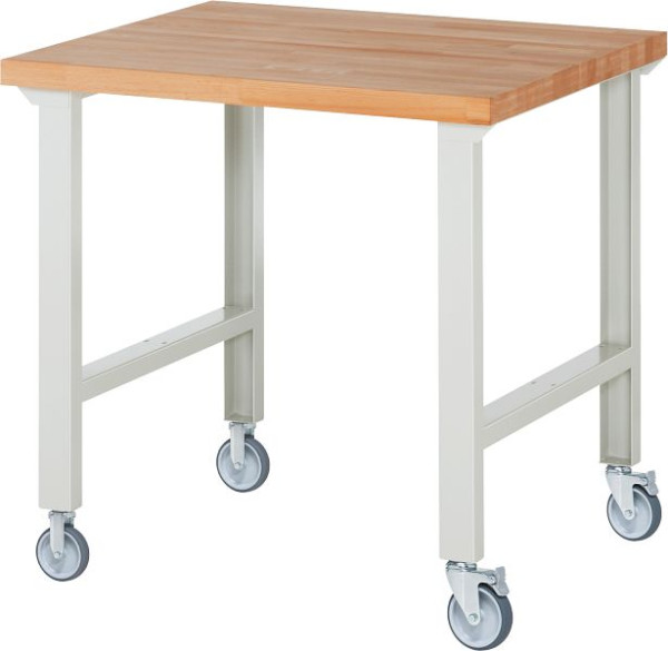 RAU verrijdbare werkbank 7000-1, 1000x900x1000mm, elk 2 bokwielen en zwenkwielen, 05-7000-1-109B4S22.12