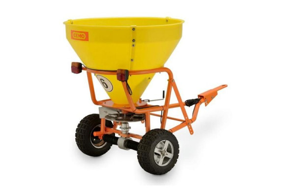 Cemo strooier SW 300 voor grote strooioppervlakken, inhoud 300 l, strooibreedte tot 5 m, 10 strooiniveaus, gewicht: ca. 85 kg 10206