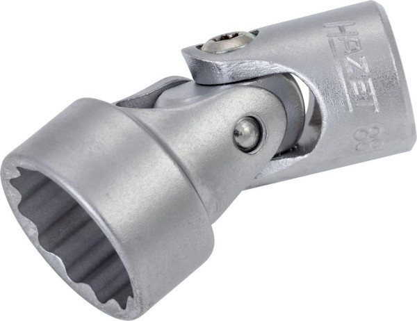 Hazet gelede dopsleutel, bi-hex, hol vierkant 10 mm (3/8"), buiten dubbel zeskant tractieprofiel, 18 mm, 880G-Z18
