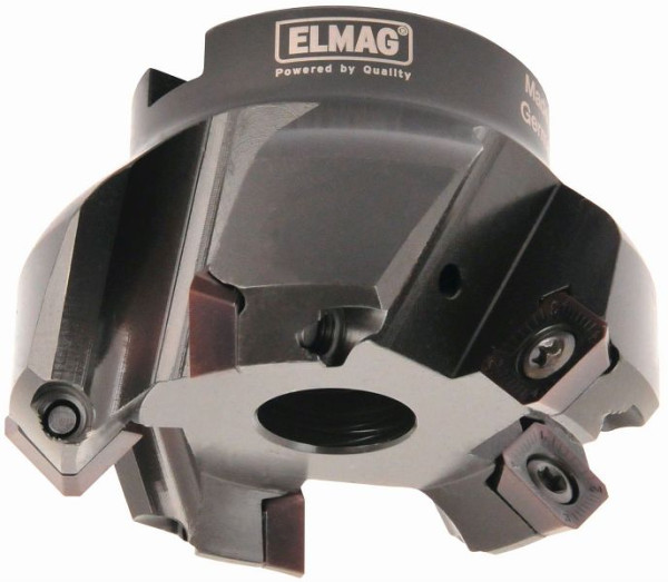 ELMAG vlakfrees 45° Ø: 63mm, 5 snijkanten, houder 22mm, zonder wisselplaten (SEHT), 17252