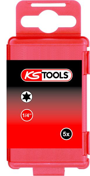KS Tools 1/4" bit Torx, 75 mm, T30, 5 stuks, 911.7756