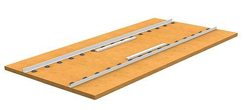 Bedrunka + Hirth werkblad voor werklijn inclusief kogelstang, beuken multiplex, diepte werkstukdrager: 384 mm, 1000 x 750 x 25 mm, 07.60.90