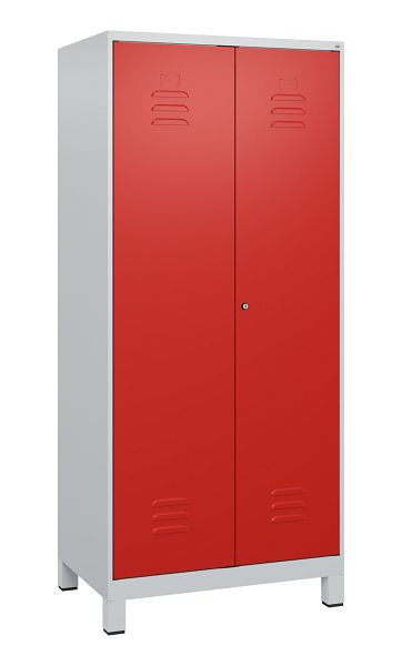 C+P luierkastje Classic PLUS SW, voeten, 2 vakken, 1800x800x500mm, 7035/3020, cilinderslot, 0800127-22 S10017