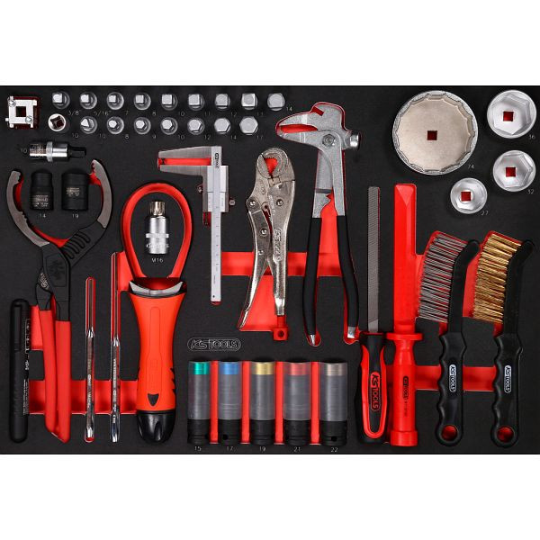 KS Tools PERFORMANCEplus gereedschapsset 43-delig voor olie- en bandenservice, 811.0043