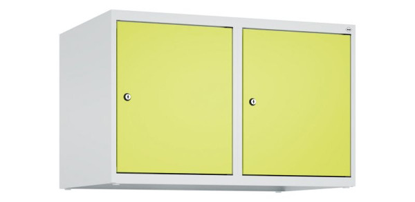 C+P Schrankaufsatz Classic PLUS, Aufsatzschrank, 7035/0024, Zylinderschlösser, 500x800x500mm, 2 Abteile, 080090-22 S10025