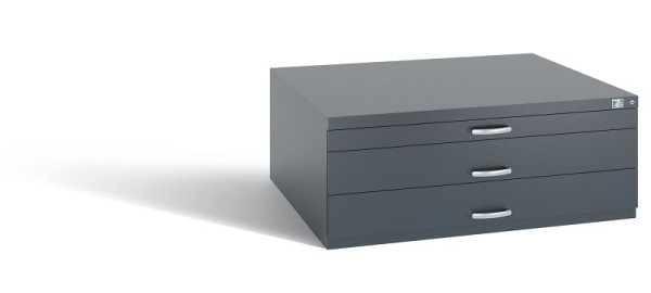 C+P Schubladenschrank Serie 7100_7200, H420xB1100xT765 mm, Anthrazit, 7100-100 S10154