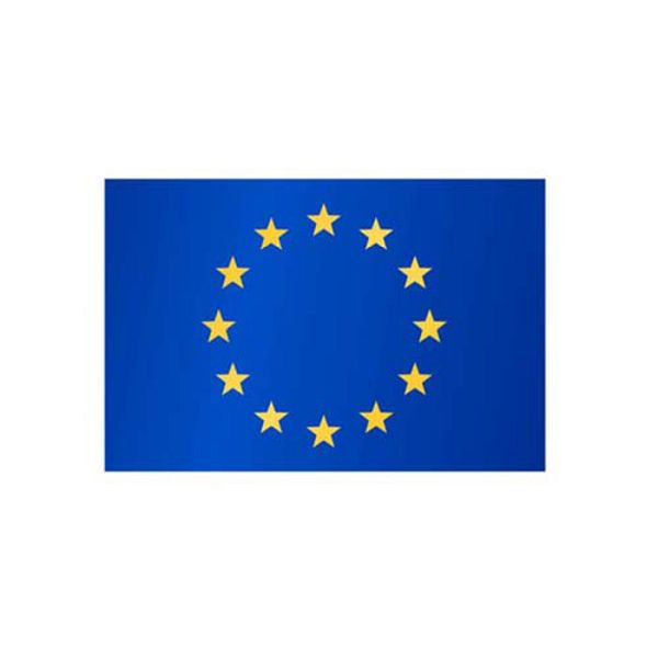 Steen HGS Europese vlag, 100 x 150 cm (liggend formaat), met touw en lus, FlagTop 160 g/m², voor vlaggenmasten 6 m, zonder ajoursteek, 26707