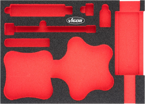 VIGOR 2-componenten zachtschuiminleg, afmetingen inzet / lademaat: M (282 x 393 x 35 mm), gebruik: V4904, V4904-L
