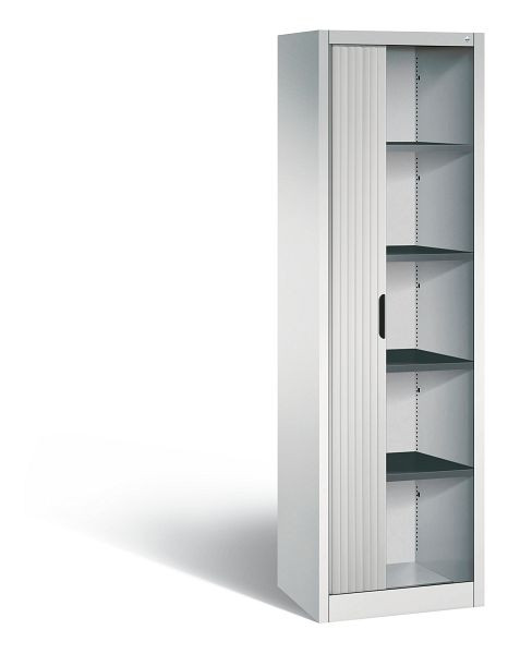 C+P rolluikkast Omnispace, H1980xB600xD420mm, kleur: lichtgrijs, verzonken greep, 5 OH, 3200-00R S10040