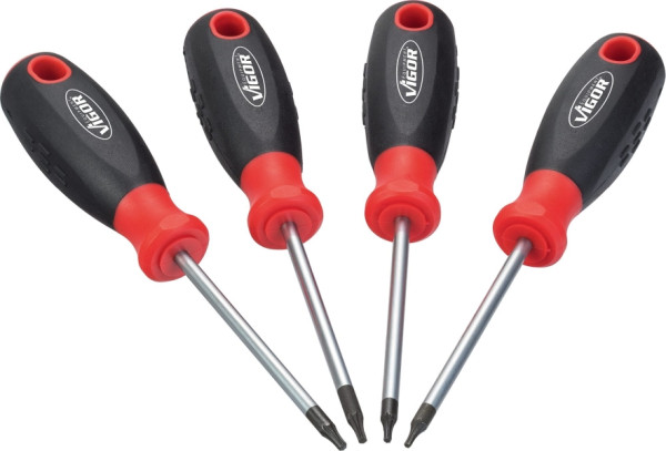 VIGOR TORX®-schroevendraaierset, binnen TORX®-profiel, aantal gereedschappen: 4, V4418