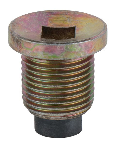 KS Tools olieaftapschroef, vierkante mof 8mm, M18x1,5x22mm, verpakking van 10, 430.1161