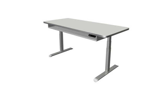 Kerkmann sta/zit tafel Move 4 Premium, B 1800 x D 800 mm, elektrisch in hoogte verstelbaar van 620-1270 mm, lichtgrijs, 10320411