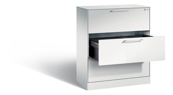 C+P hangarchiefkast Asisto, H1010xB800xD435mm, kleur: lichtgrijs, beugelgreep, 146043-312 S10006