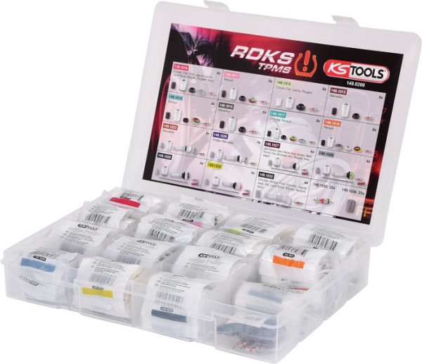 KS Tools RDKS / TPMS serviceassortiment voor bandenspanningscontrolesystemen, 142 stuks, 149.0200