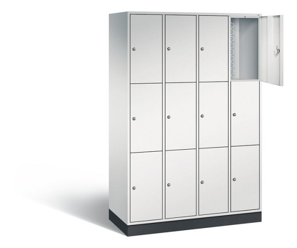C+P lockerkast Intro, H1950xB1220xD490mm, kleur: lichtgrijs, 8370-401 S10006