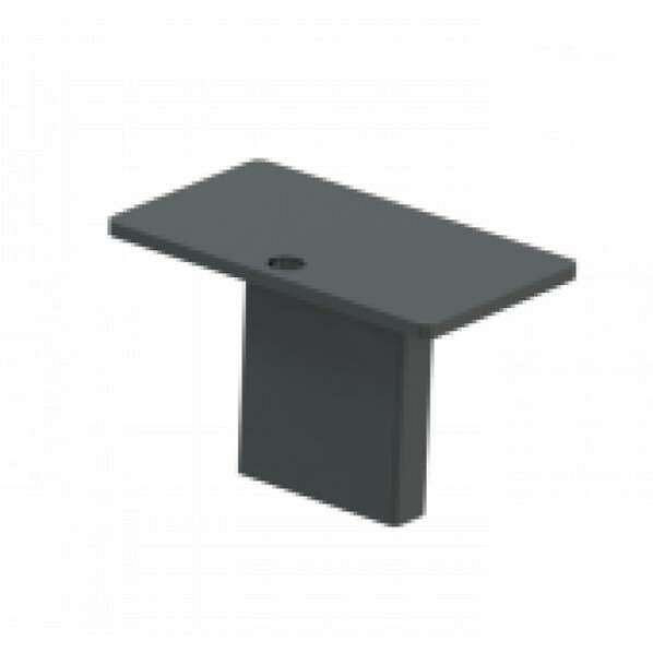 Schake afdekkap voor bodemhuls TYPE 450_41, bodemhuls voor vlakstaal 50x12mm, thermisch verzinkt, gecoat DB 703, 450_20B