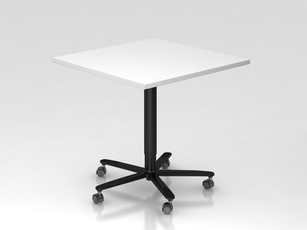 Hammerbacher kolomheftafel 80x80cm wit/zwart, zwart frame, VST88/W/D