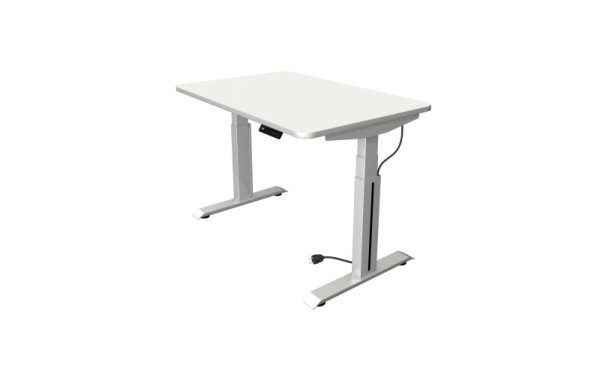 Kerkmann zit-statafel B 1200 x D 800 mm, elektrisch in hoogte verstelbaar van 640-1290 mm, wit, 10010410
