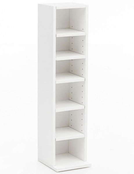 Wohnling Design boekenkast wit 21x91x25,5 cm met 6 vakken, WL5.336