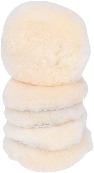 KS Tools polijstpad lamsleer, diameter 80,0 mm, 5-pack, 515.5124