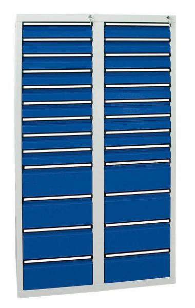 stumpf ladekast serie STS 410, RAL 7035/5010, 26 laden (18x100, 8x200 mm), 7104874