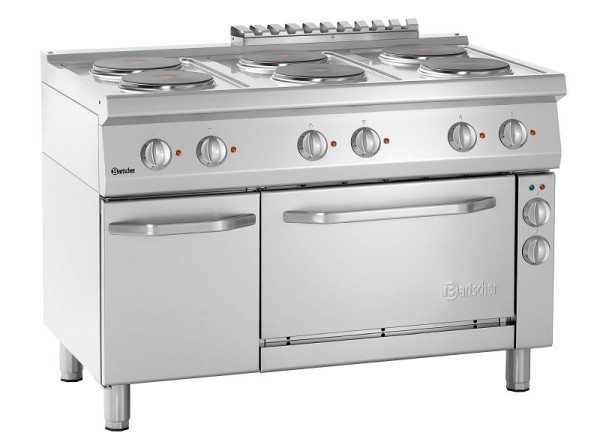 Bartscher elektrisch fornuis 700, B1200, 6 platen, elektrische oven, 286247