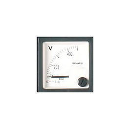 ELMAG spanningsmeetapparaat 1x230 of 400 volt, voltmeter (V) voor stroomgeneratoren (gemonteerd), 53332