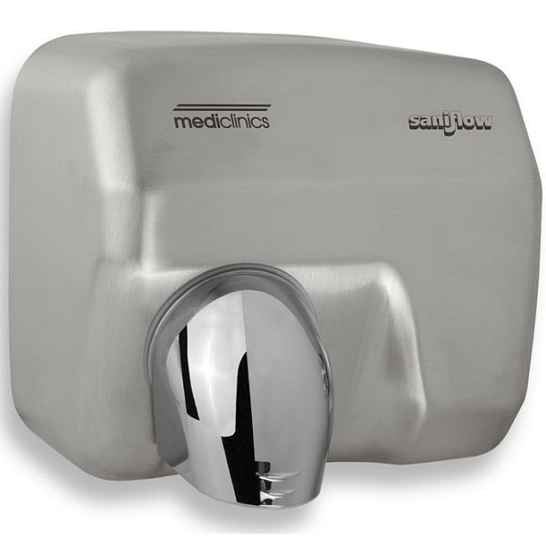 Mediclinics handendroger Saniflow geborsteld RVS, 205.541