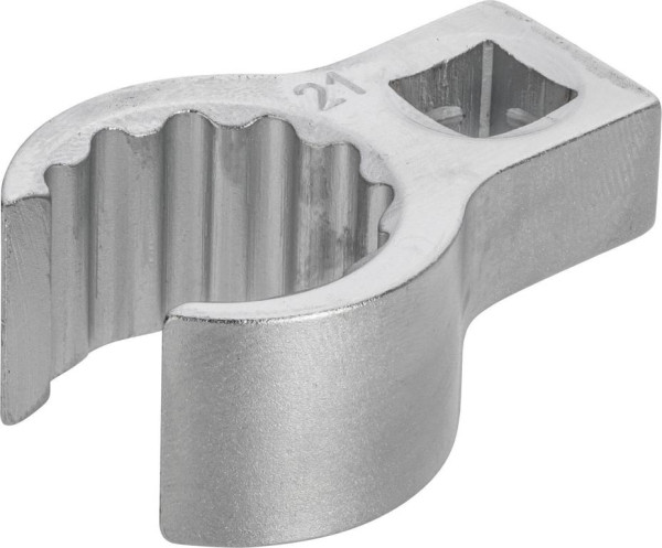 Hazet ringsleutel, dubbel zeskant, open, hol vierkant 10 mm, buiten dubbel zeskant profiel, 21 mm, binnen vierkant 10 = 3/8", 848Z-21