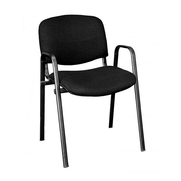 Lüllmann bezoekersstoel, 470/840 x 545 x 425 mm, zwart, 220210