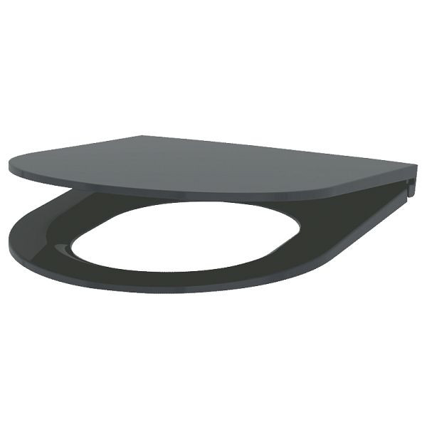 KEMMLIT toiletbril met slank design, grijs, topkwaliteit, 252.940