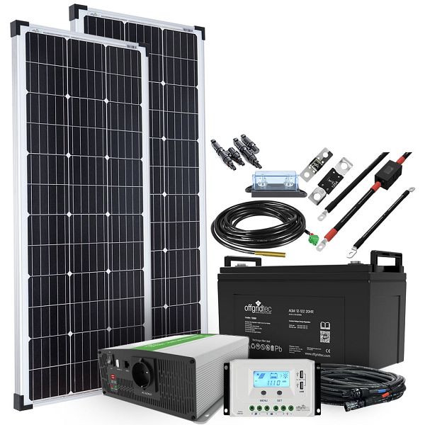 Offgridtec Autark M-Master 200W zonnesysteem - 1000W AC vermogen 122Ah AGM accu, 4-01-002670