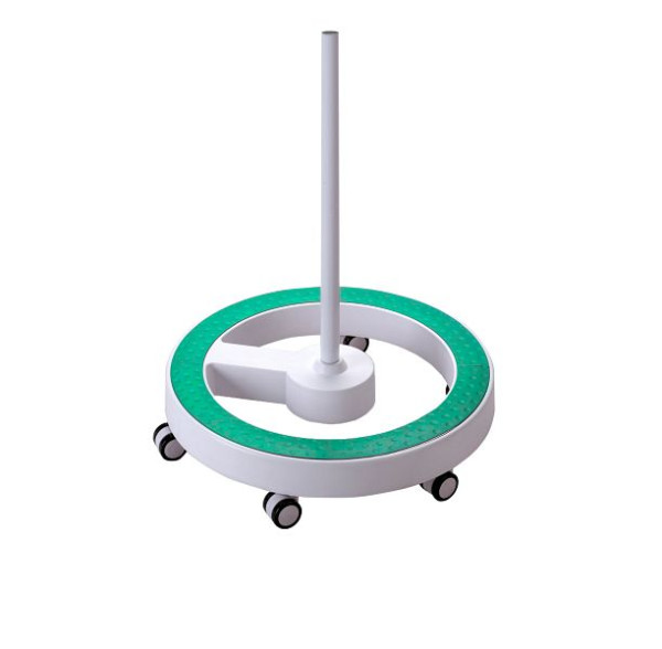 Lumeno verrijdbaar statief 6159GN met groene voetring, groen design, VE: 2 stuks, 6159GN