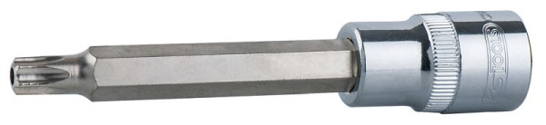 KS Tools 3/8" CHROMEplus bitdop Torx met vlakgat, lang, TB25, 918.4002