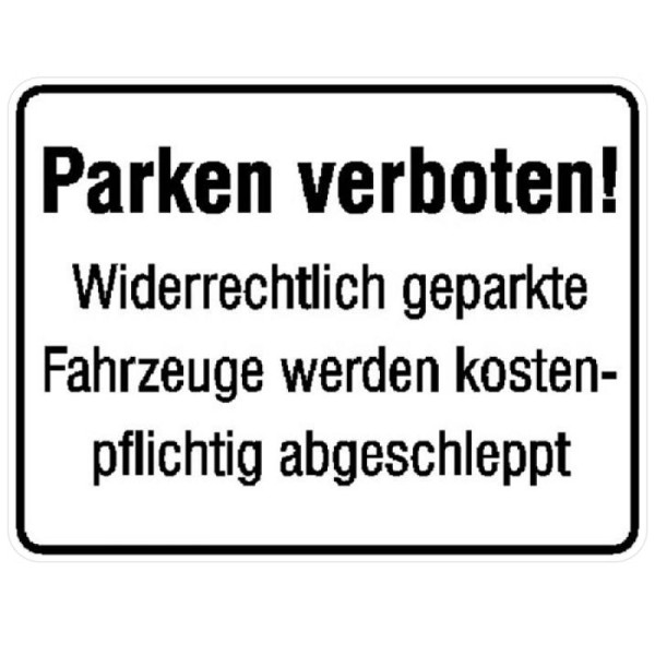 Steen HGS parkeermarkering/informatiebord, parkeren verboden! Illegaal geparkeerd..., 11.5581