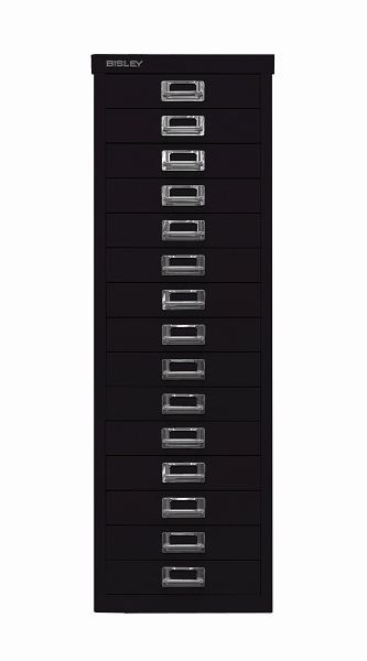 Bisley MultiDrawer™, 39-serie, DIN A4, 15 laden, zwart, L3915633