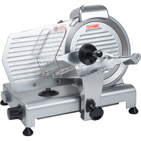 Stalgastsnijmachine met aanslagplaat met antiaanbaklaag en mes 250 mm Ø, VG0104250