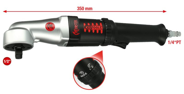 KS Tools 1/2" MONSTER krachtige pneumatische haakse slagmoersleutel, 271 Nm, 515.1625