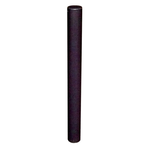 Stone HGS stijl tuinpaal Ø 76 mm met platte kop, met driehoekslot, volgens DIN 3223, sluiting onderaan, inclusief bodemhuls, DB 703 antraciet-ijzermica, 3 oogjes (90°), 4074fbdb703-3