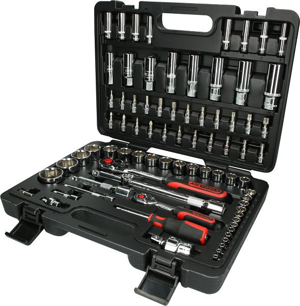 KS Tools 1/4"+1/2" CHROMEplus dopsleutelset, 78-delig, 918.0678