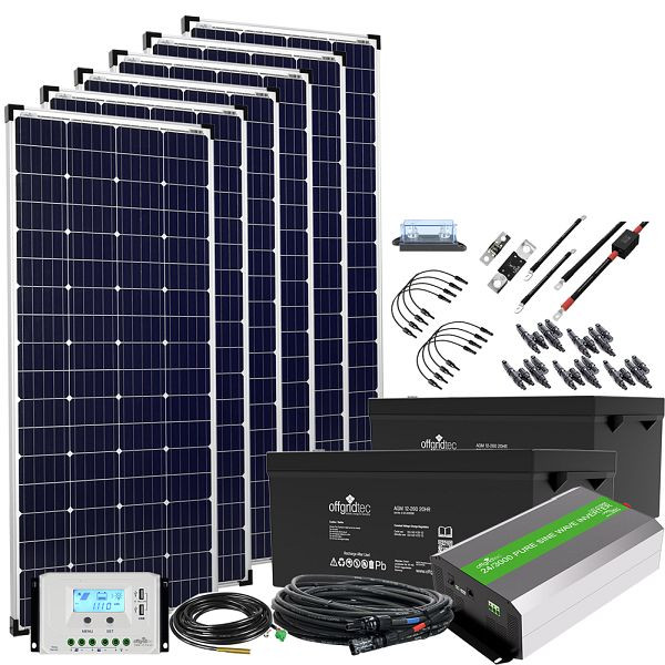 Offgridtec Autark XXL-Master 24V 1200W zonnesysteem - 3000W wisselstroom, 4-01-002920