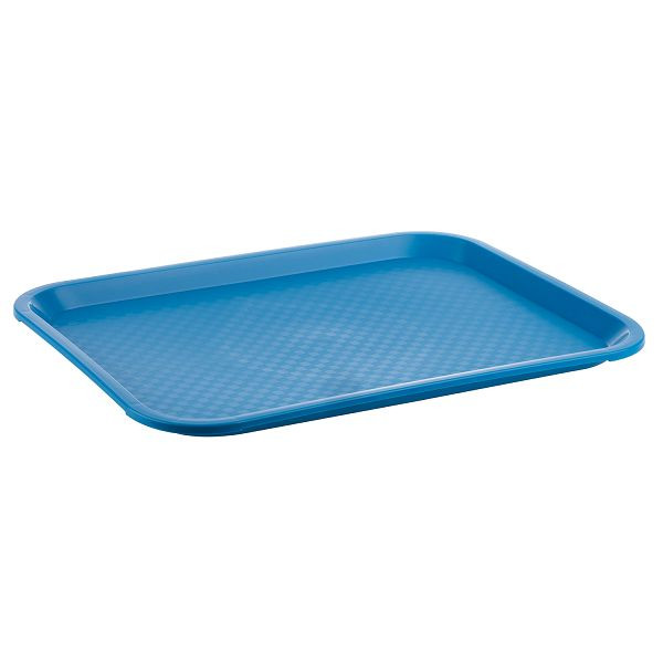 APS fastfoodbakje, 35 x 27 x 2 cm, polypropyleen, blauw, 00539