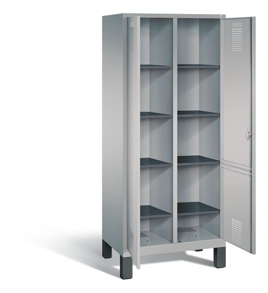 C+P washok Evolo, H1850xW810xD500mm, kleur: wit aluminium, 48012-22B S10038