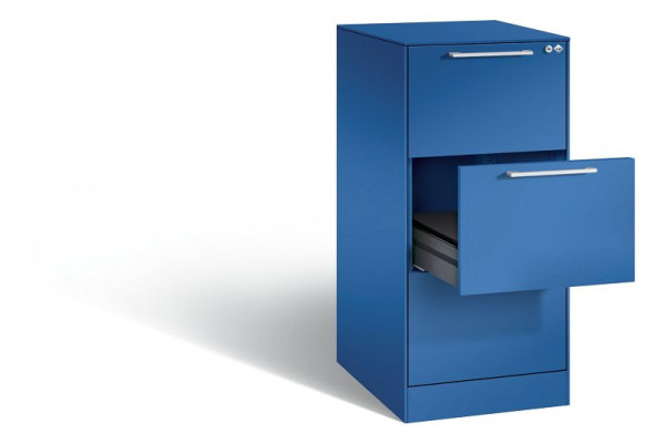 C+P archiefkast Asisto, H1010xB440xD600mm, kleur: gentiaanblauw, beugelgreep, 146245-321 S10018