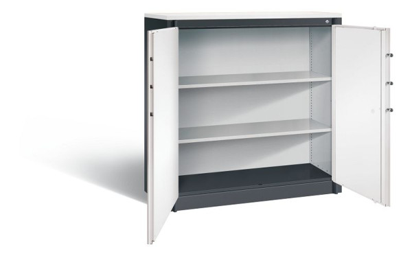 C+P brandbeveiligingskast Certos, H1226xB1200xD500mm, kleur: zwartgrijs / verkeerswit, dagschoot, 3 OH, 1181-00 S10555