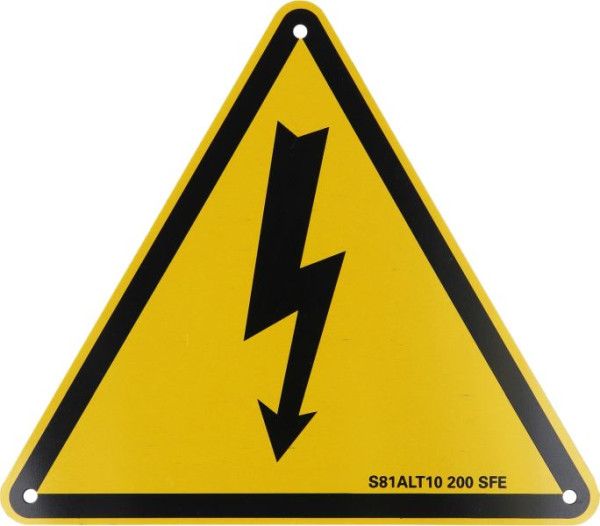 KS Tools waarschuwingsbord hybride flits, aluminium, 200 mm, 117.0178